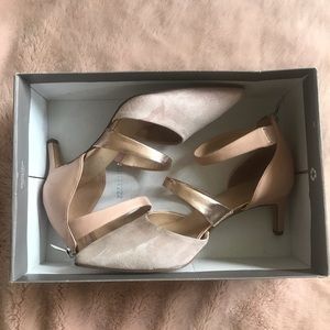NWT Rose Gold FrancoSarto ‘Davey’  Heels